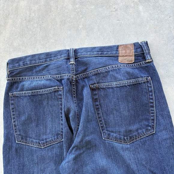 Men's Gap 1969 Loose Fit Raw Dark Wash 34X34 Faded Wide Baggy Y2K Vintage Fit - Picture 5 of 5